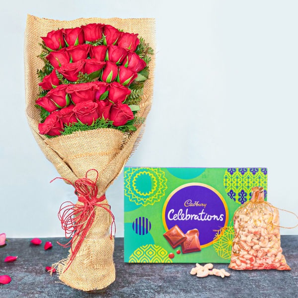 Order Diwali Flowers With Dryfruits online | Get same day delivery PAN ...