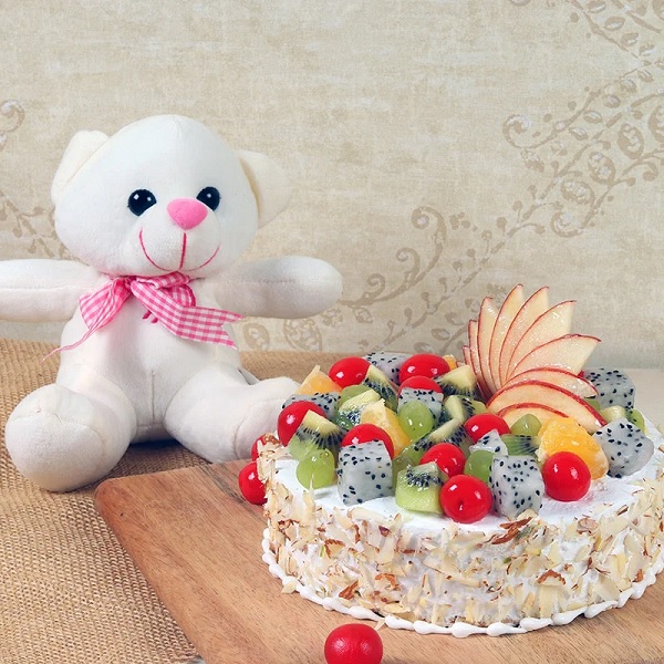 Order Fruit Cake & Teddy online | Get same day delivery PAN India in 3 ...