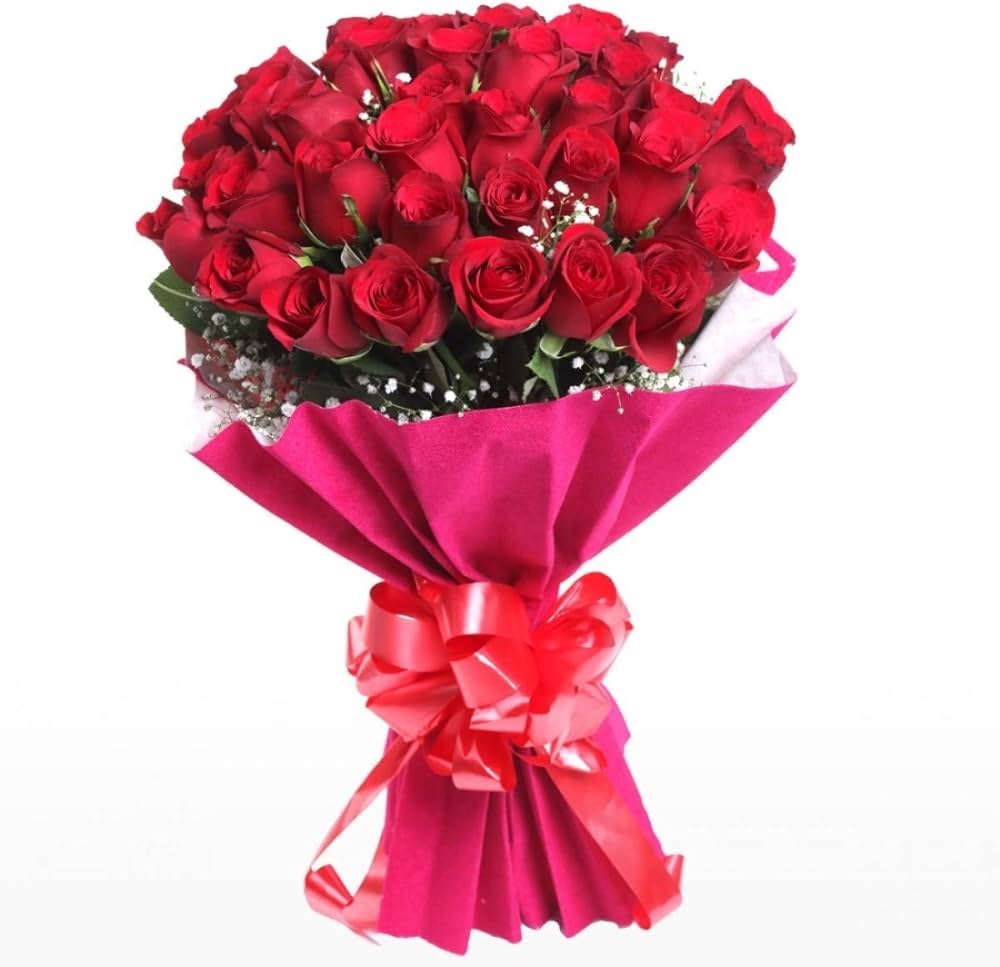 Order 25 Red Roses Bouquet online | Get same day delivery PAN India in ...