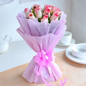 Pure Passion Pink Rose Bouquet