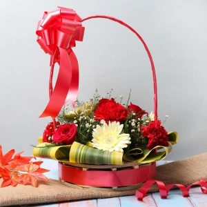 Mix Flowers Basket