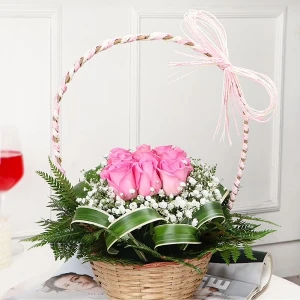 Beautiful Pinkish Basket