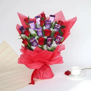 Enduring Love Of Dairymilk & Red Roses