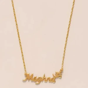 Personalised Name Necklace - Gold Finish