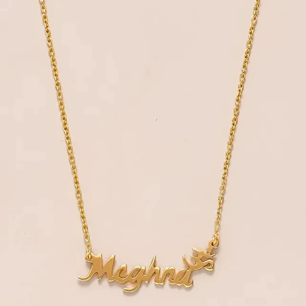 Personalised Name Necklace - Gold Finish