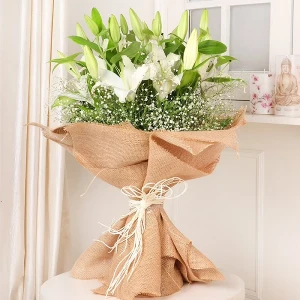 White Lilies Bouquet