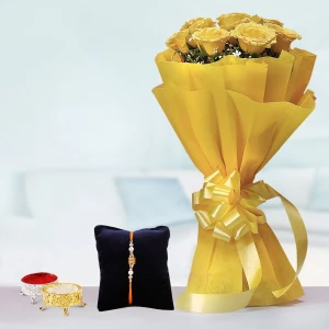 Rakhi With Roses