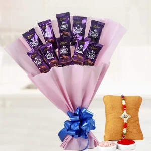 Chocoalte Bouquet With Rakhi