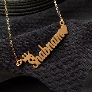 Personalised Italic Font  Necklace