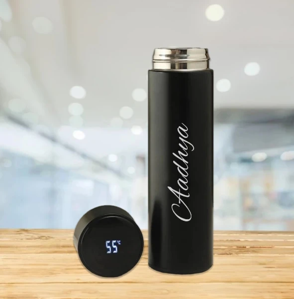 Custom Touch Display Steel Bottle