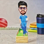 Cricket Fan Personalized Caricature Stand