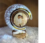 Golden Moon Crystal LED Photo Frame