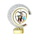 Golden Moon Crystal LED Photo Frame