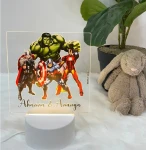 Personalised Acrylic Night Lamp -Superhero