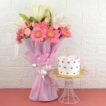 Blooming Mix Flowers N Vanilla Cake