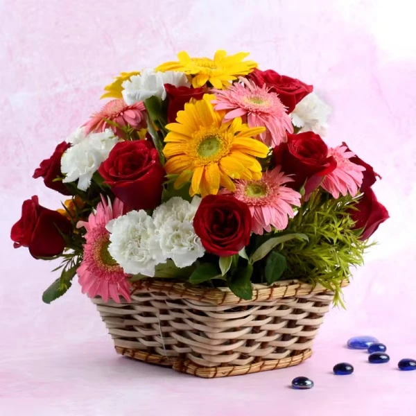 Blooms In A Basket