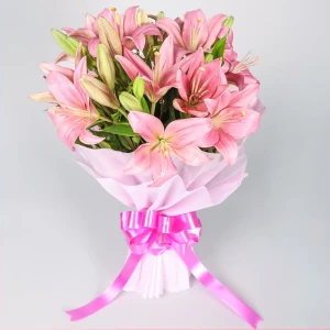 Pink Lilies Bouquet