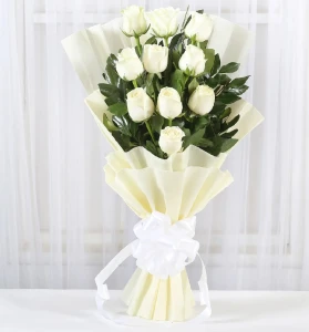 White Roses Bouquet