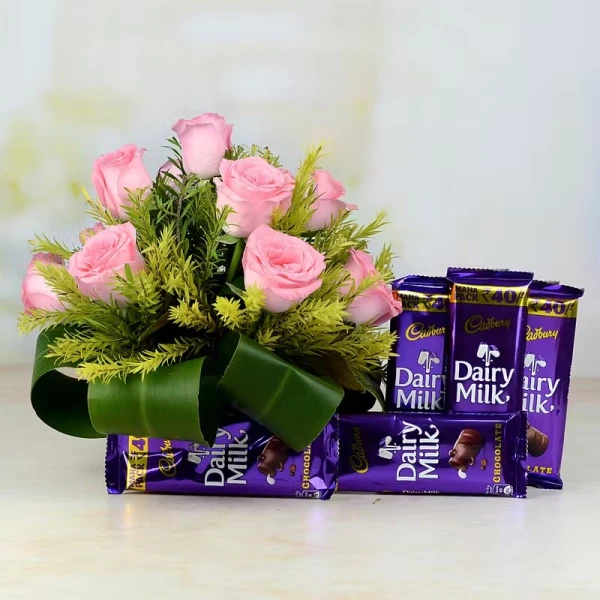 Dairy Milk & Lovely Roses