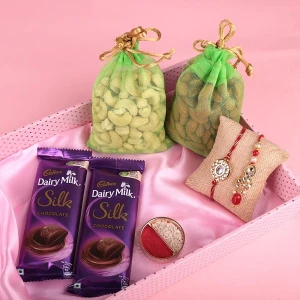 Rakhi N Chocolate Dry Fruit Combo