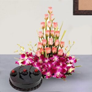 Orchids with Cake