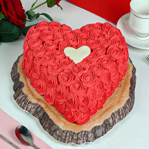 Heart Velvet Cake