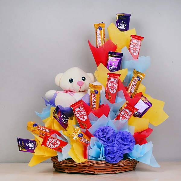 Chocolate and teddy Bouquet