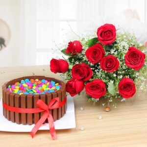 Kitkat Cake N Roses