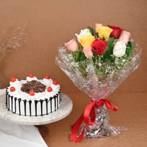 Birthday Flowers And Cake