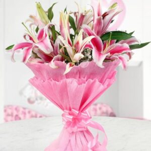 Pink Lilies Bouquet