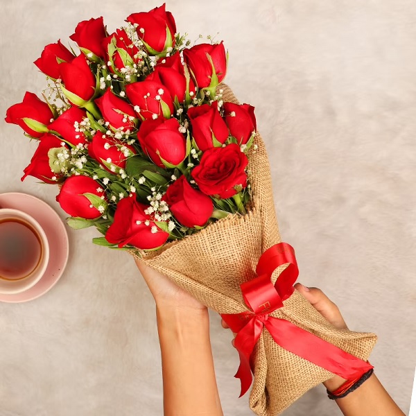 Heart Warming Red Roses Bouquet