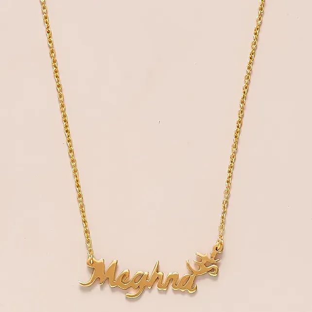 Personalised Name Necklace – Gold Finish