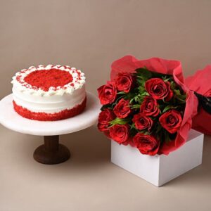 Red Roses and Red Velvet Cake